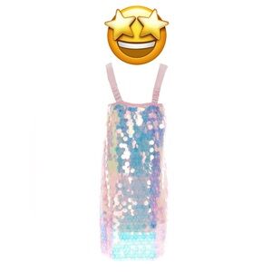 Girls size 14 Sleeveless Paillette Sequin
Embellished Shift Dress